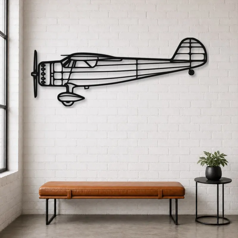 Silhouette d'avion C-165 en métal, Décoration murale en métal, Décor aéronautique, Décor d'aviation
