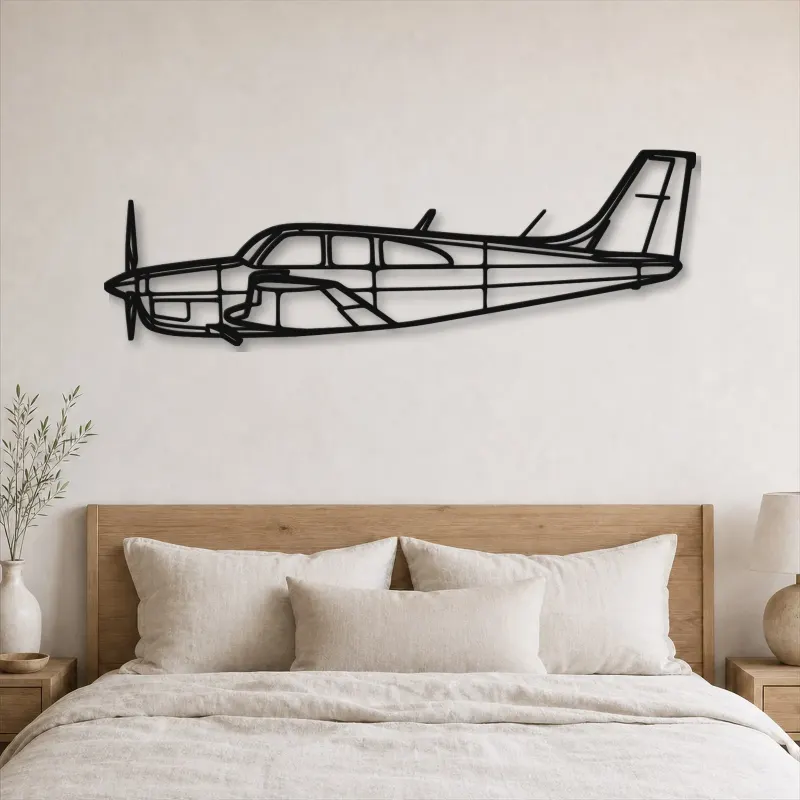 Silhouette en métal d'avion C33, Décoration murale en métal, Décor aéronautique, Cadeau pour aviateur