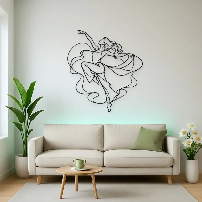 Jazz Dance Pose Metal Wall Art | Dance Silhouette Wall Decor