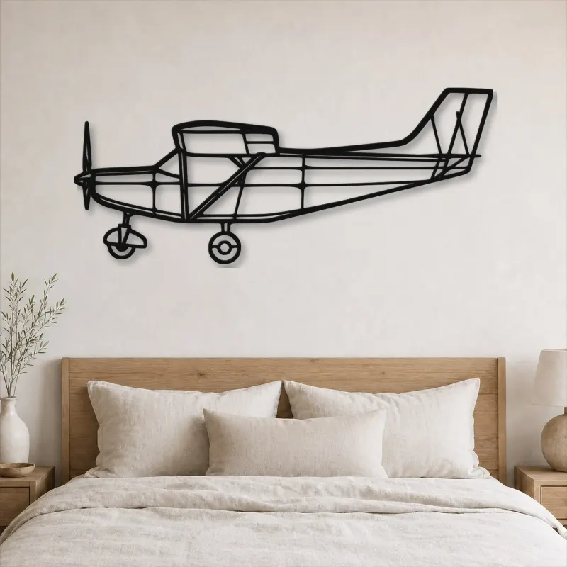Silhouette en métal d'avion Jumper DIY, Décoration murale en métal, Décor aéronautique, Décor d'aviation