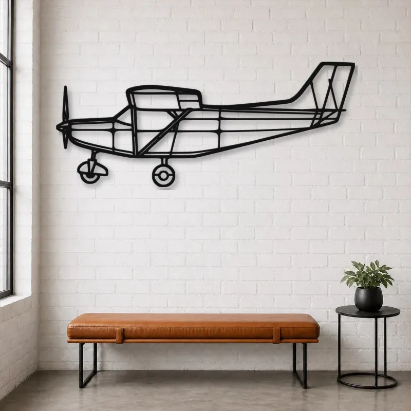 Silhouette en métal d'avion Jumper DIY, Décoration murale en métal, Décor aéronautique, Décor d'aviation