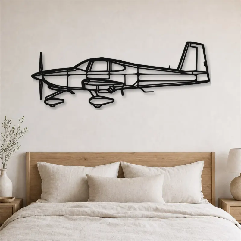 Silhouette de l'avion RV-10 en métal, décoration murale en métal, décoration aéronautique, décoration d'aviateur