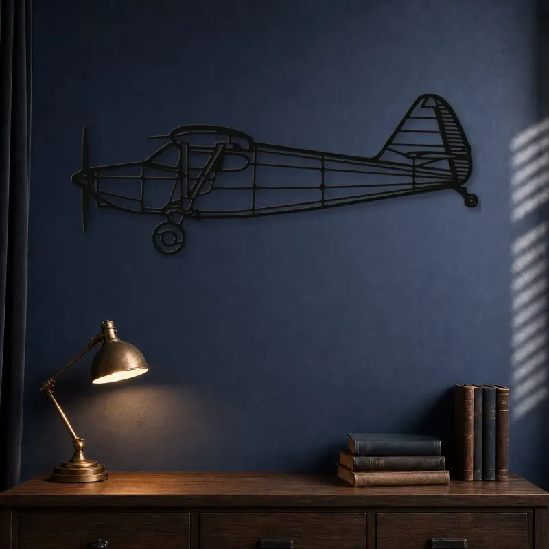 Silhouette d'avion en métal 1947 108-2, Décoration murale en métal, Décor aéronautique, Décorateur aviateur