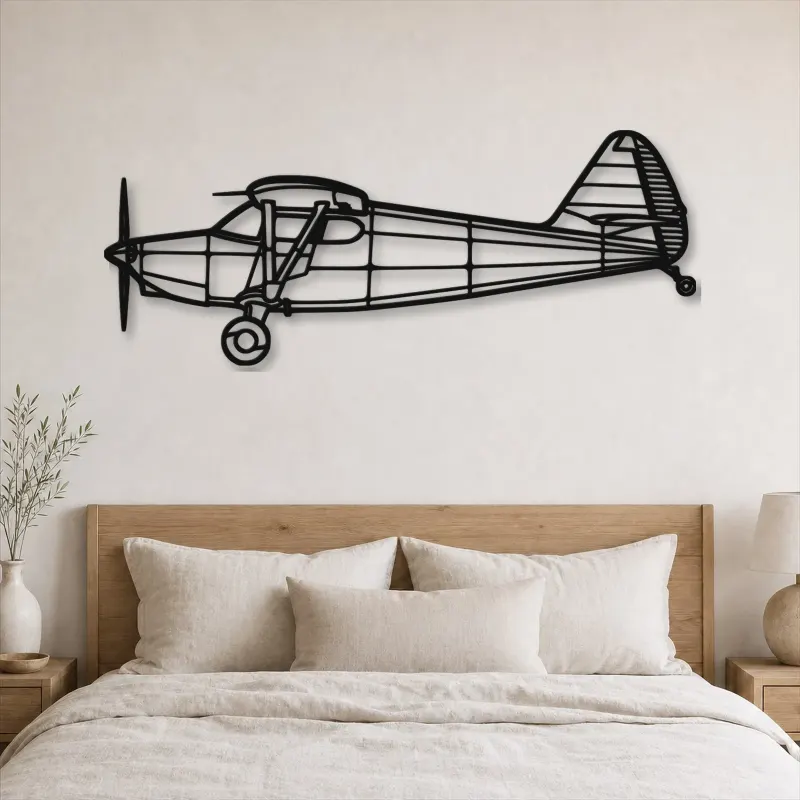 Silhouette d'avion en métal 1947 108-2, Décoration murale en métal, Décor aéronautique, Décorateur aviateur