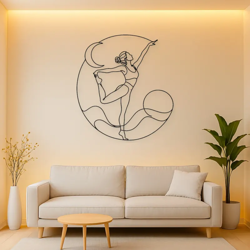 Dancer Pose Grace Metal Wall Art | Yoga and Meditation Wall Decor