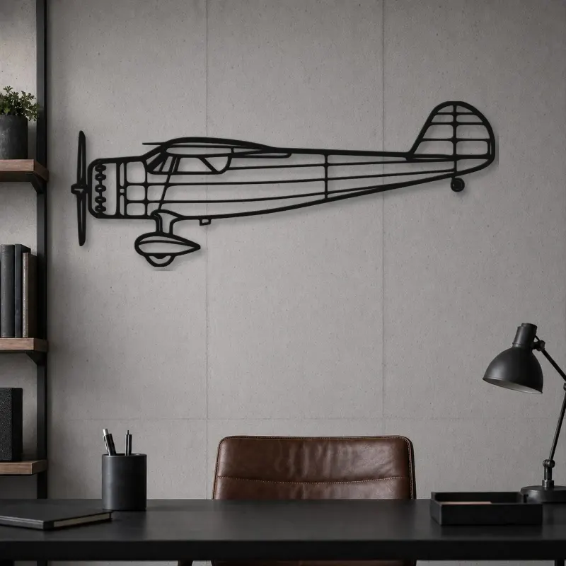 Silhouette d'avion C-165 en métal, Décoration murale en métal, Décor aéronautique, Décor d'aviation
