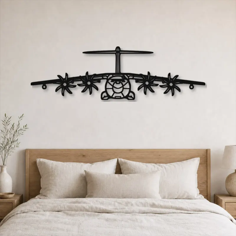 Insegna in metallo silhouette A400M Atlas Front
