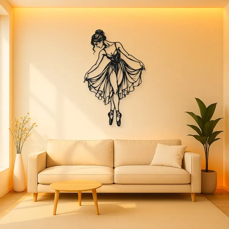Ballet Reverence Metal Wall Art | Movement Silhouette Decor