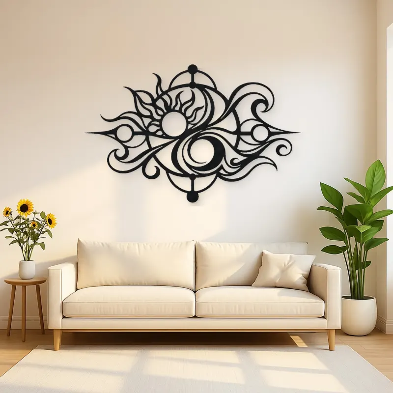 Balance of Opposites Metal Wall Art | Modern Abstract Metal Decor