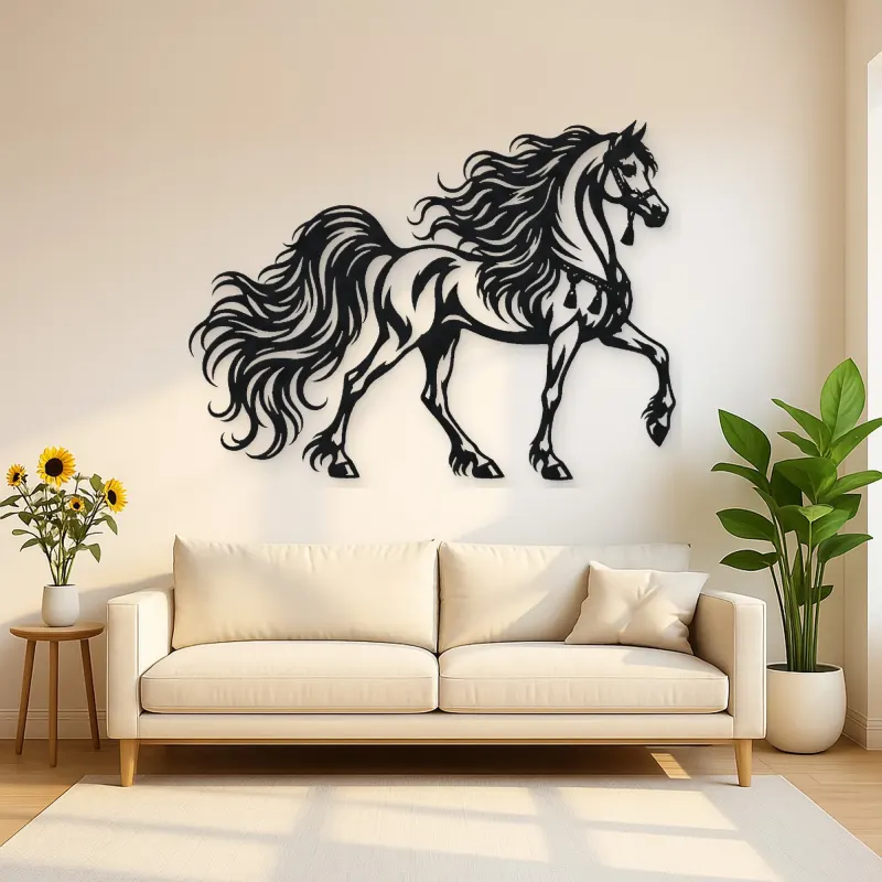 Arabian Horse Profile Metal Wall Art | Equestrian Wall Decor