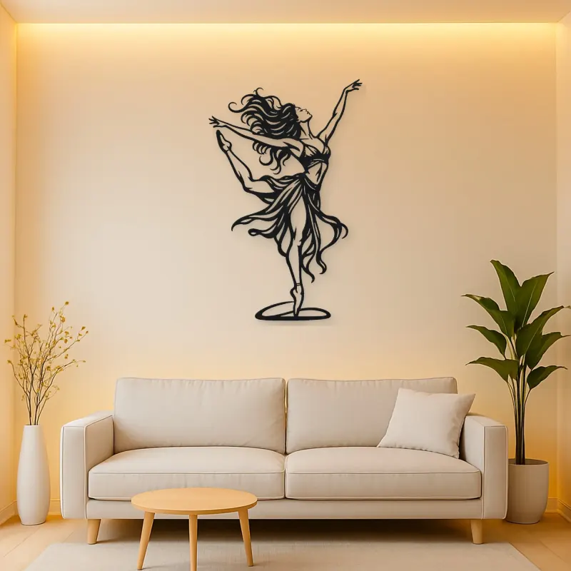 Dance of Freedom Metal Wall Art | Movement Silhouette Decor