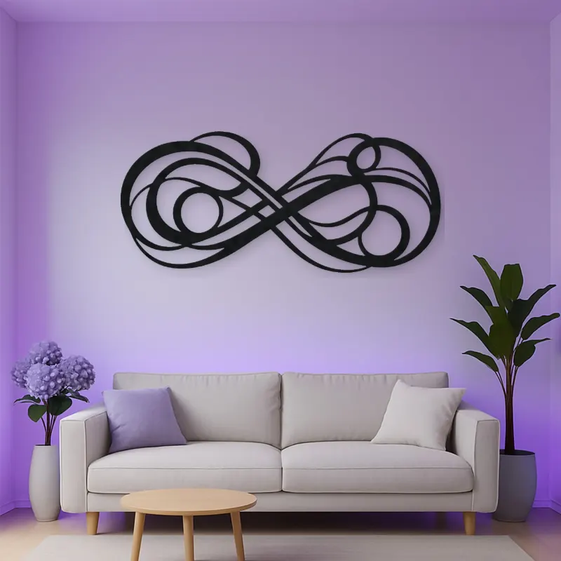 Infinite Flow Loop Metal Wall Art | Modern Abstract Metal Decor