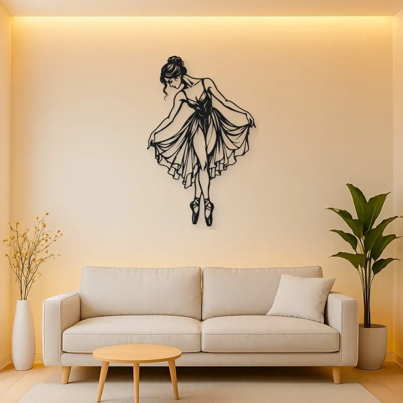 Ballet Reverence Metal Wall Art | Movement Silhouette Decor