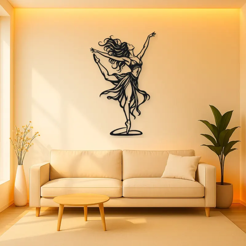Dance of Freedom Metal Wall Art | Movement Silhouette Decor