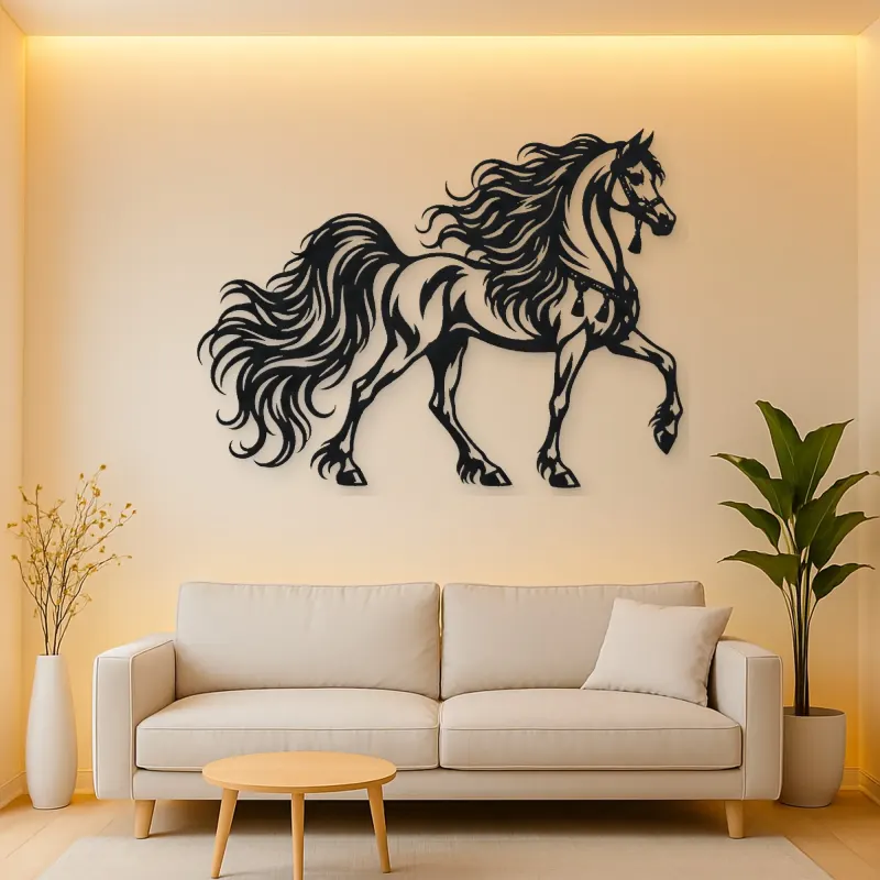 Arabian Horse Profile Metal Wall Art | Equestrian Wall Decor