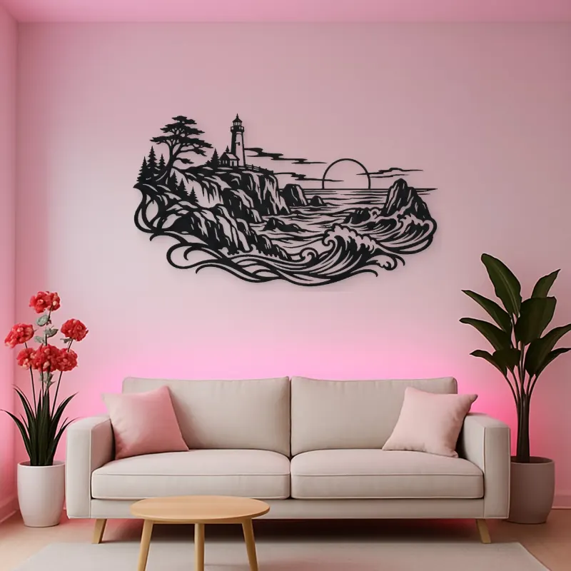 Rocky Coastal Cliffs Metal Wall Art | Coastal and Nautical Wall Decor