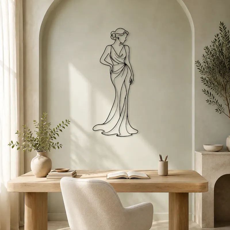 Classic Statue Fashion Metal Wall Art | Classical Figure Wall Decor - lifestyle view 4