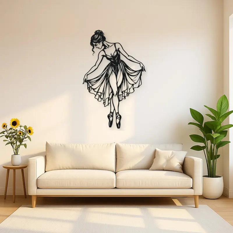 Ballet Reverence Metal Wall Art | Movement Silhouette Decor