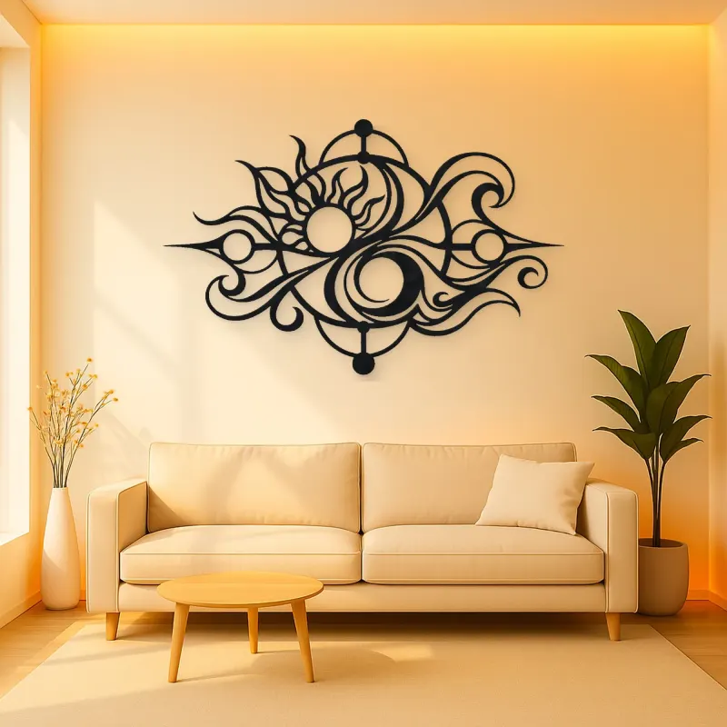 Balance of Opposites Metal Wall Art | Modern Abstract Metal Decor