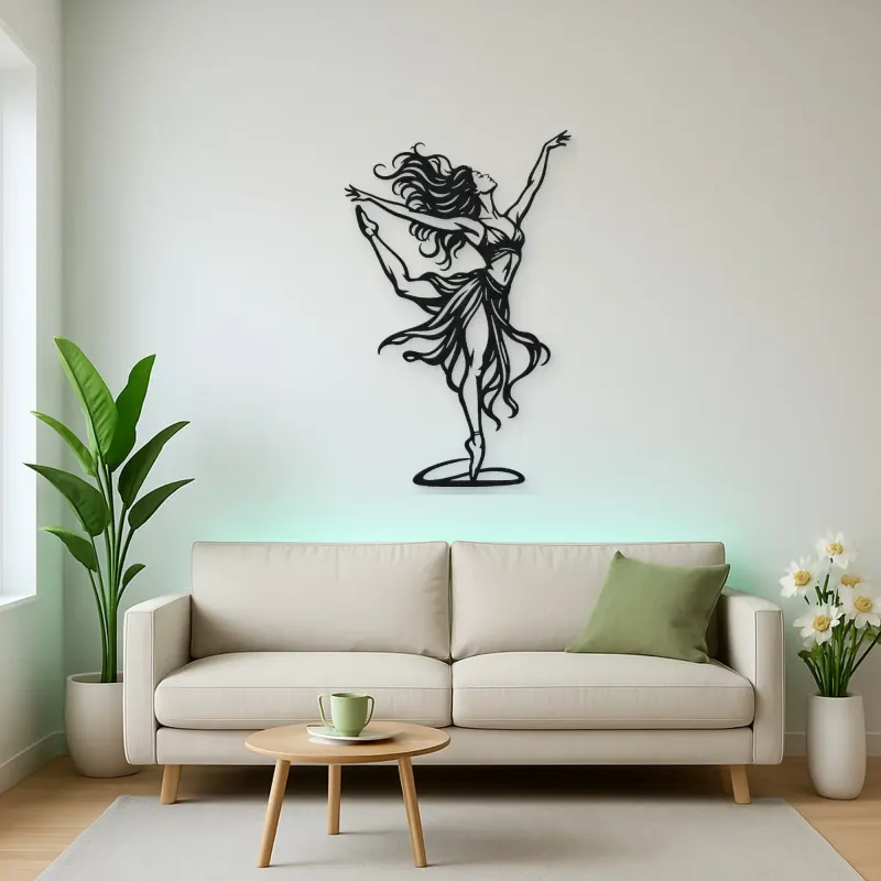 Dance of Freedom Metal Wall Art | Movement Silhouette Decor