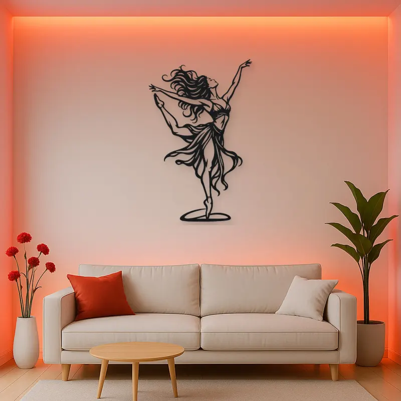 Dance of Freedom Metal Wall Art | Movement Silhouette Decor