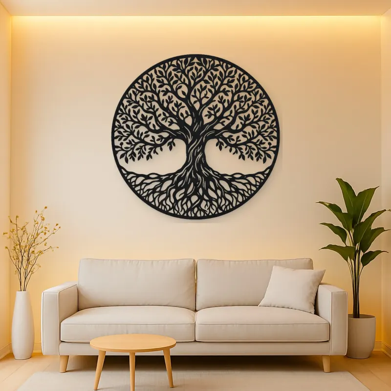 Classic Tree of Life Metal Wall Art | Botanical Metal Wall Decor