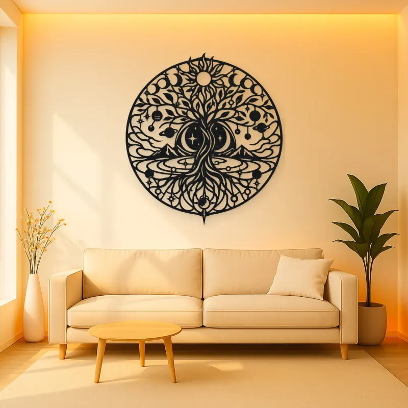 Constellation Tree Metal Wall Art | Botanical Metal Wall Decor