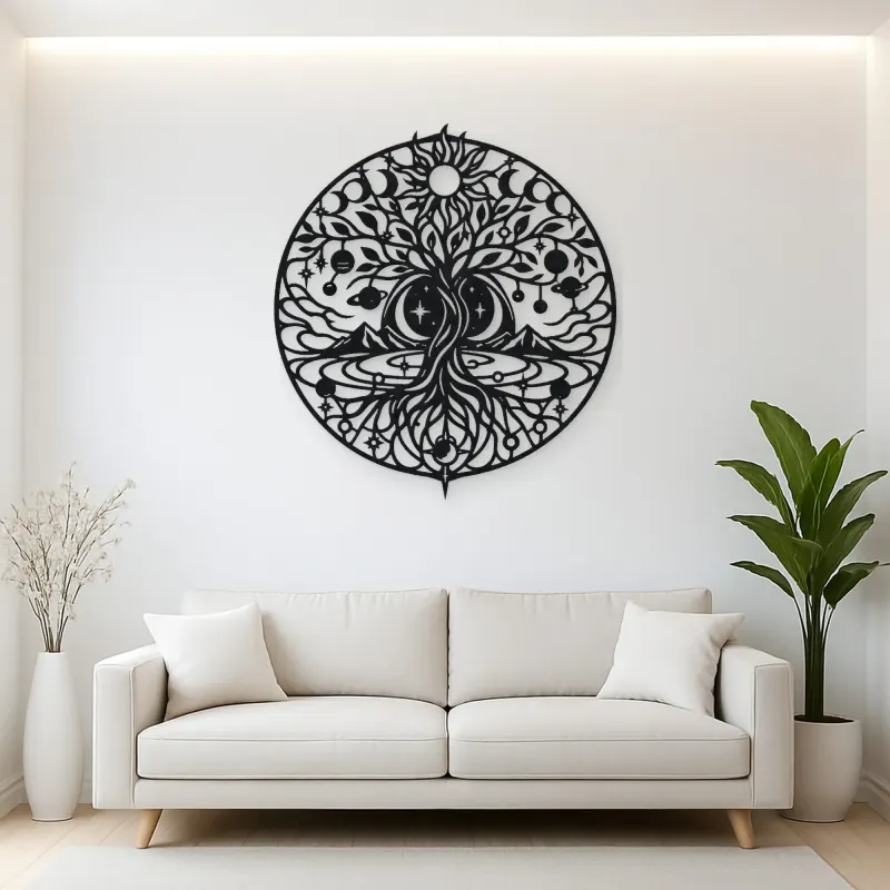Constellation Tree Metal Wall Art | Botanical Metal Wall Decor