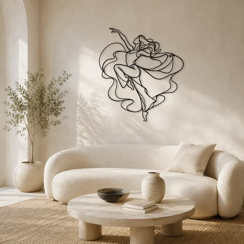 Jazz Dance Pose Metal Wall Art | Dance Silhouette Wall Decor - lifestyle view 3
