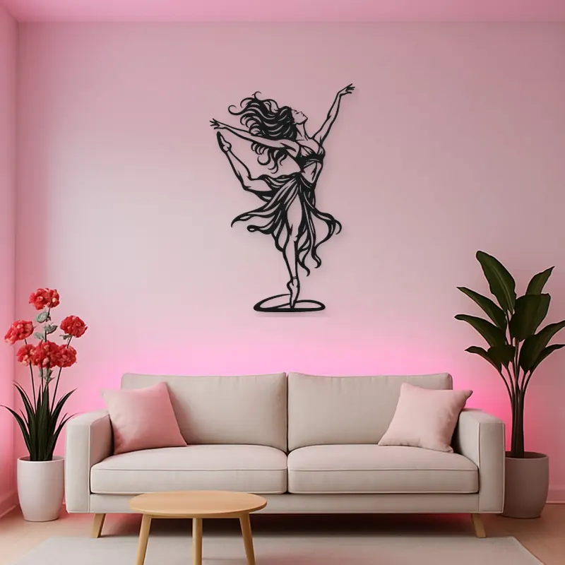 Dance of Freedom Metal Wall Art | Movement Silhouette Decor