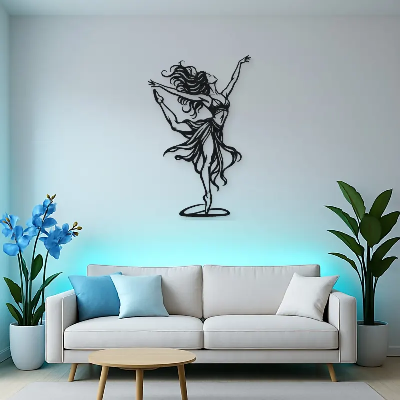 Dance of Freedom Metal Wall Art | Movement Silhouette Decor