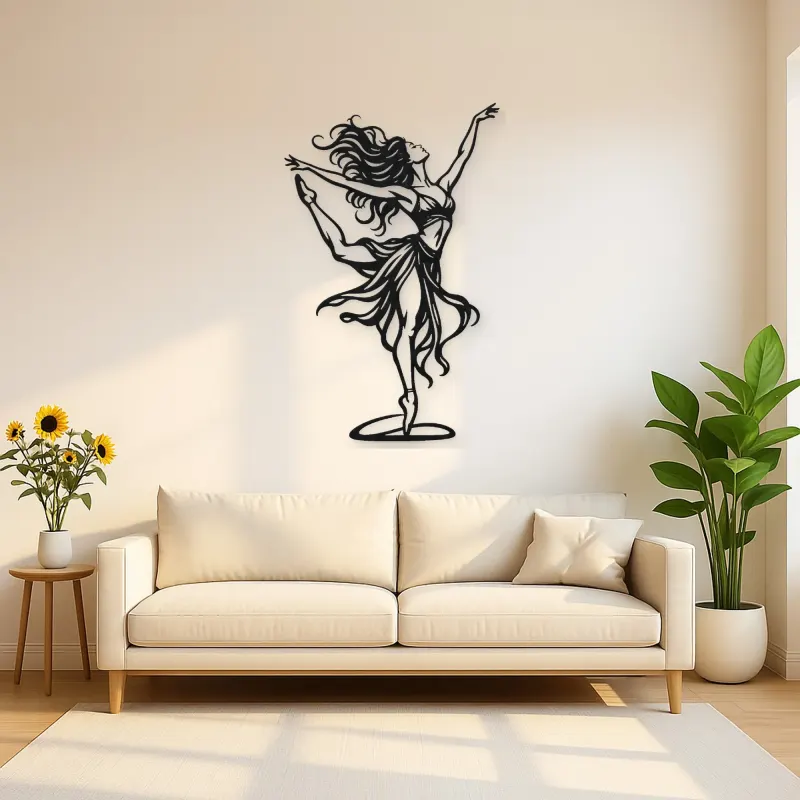 Dance of Freedom Metal Wall Art | Movement Silhouette Decor
