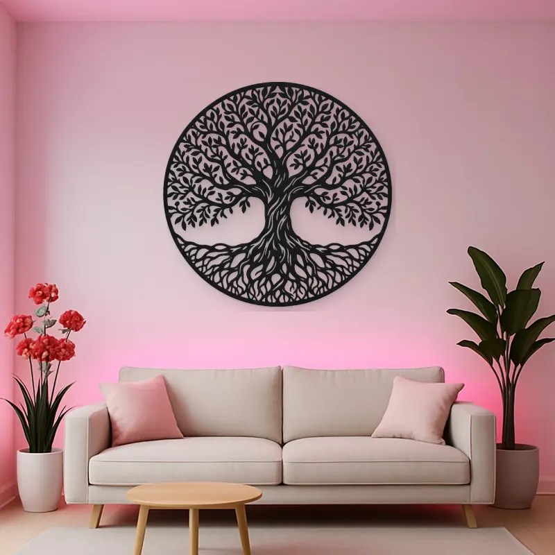 Classic Tree of Life Metal Wall Art | Botanical Metal Wall Decor