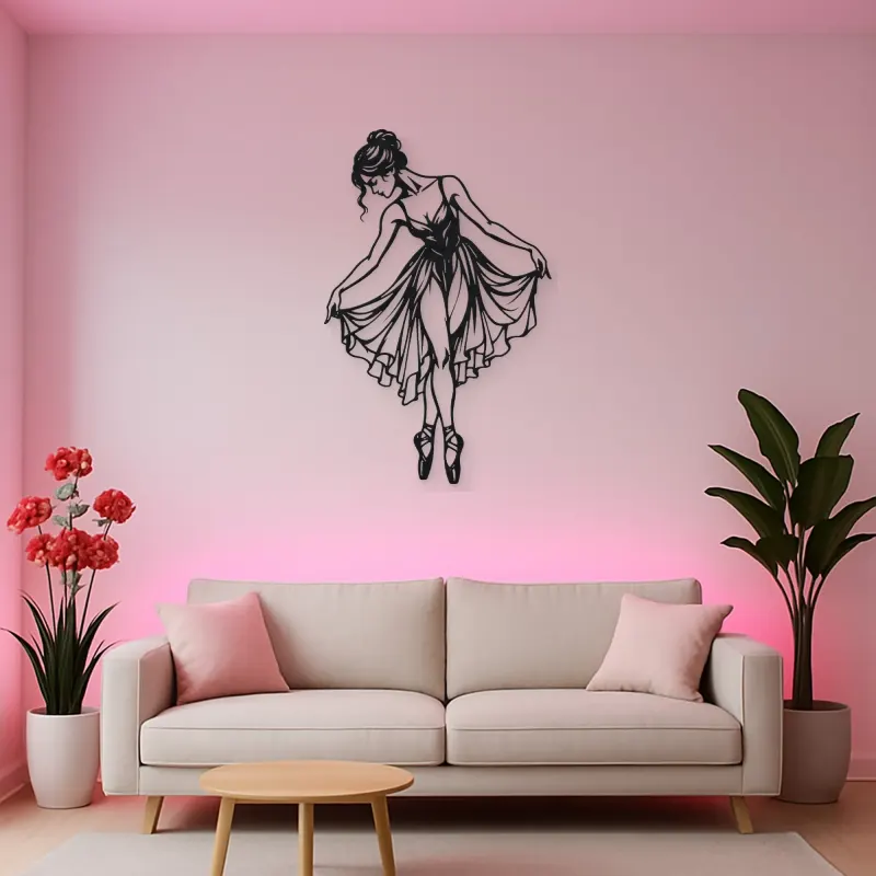 Ballet Reverence Metal Wall Art | Movement Silhouette Decor
