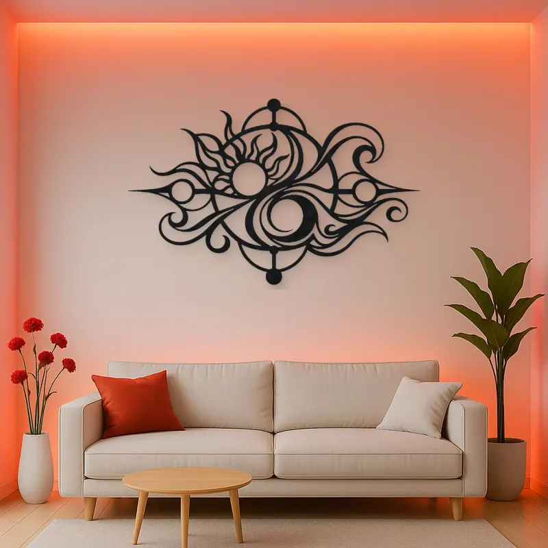 Balance of Opposites Metal Wall Art | Modern Abstract Metal Decor