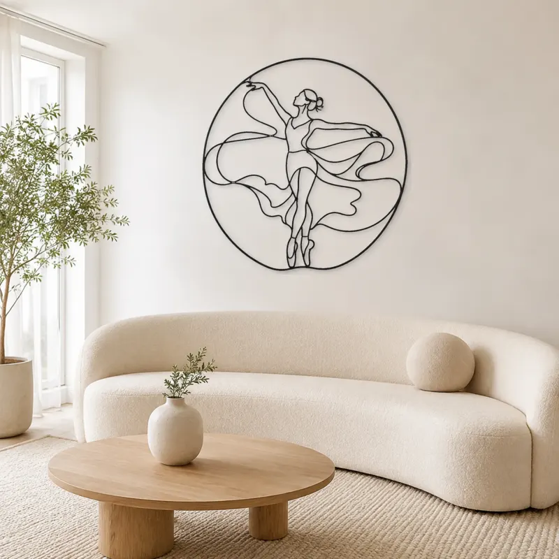 Ballet Fifth Position Metal Wall Art | Dance Silhouette Wall Decor - lifestyle view 3