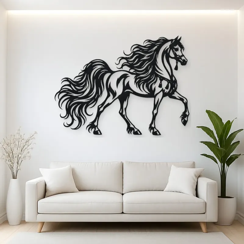 Arabian Horse Profile Metal Wall Art | Equestrian Wall Decor