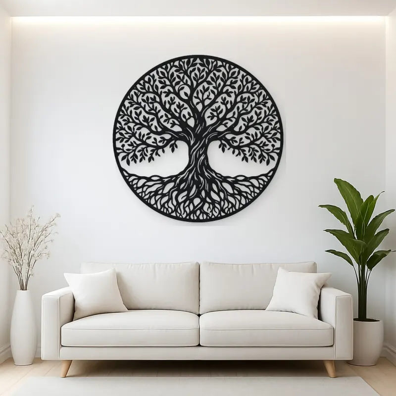 Classic Tree of Life Metal Wall Art | Botanical Metal Wall Decor