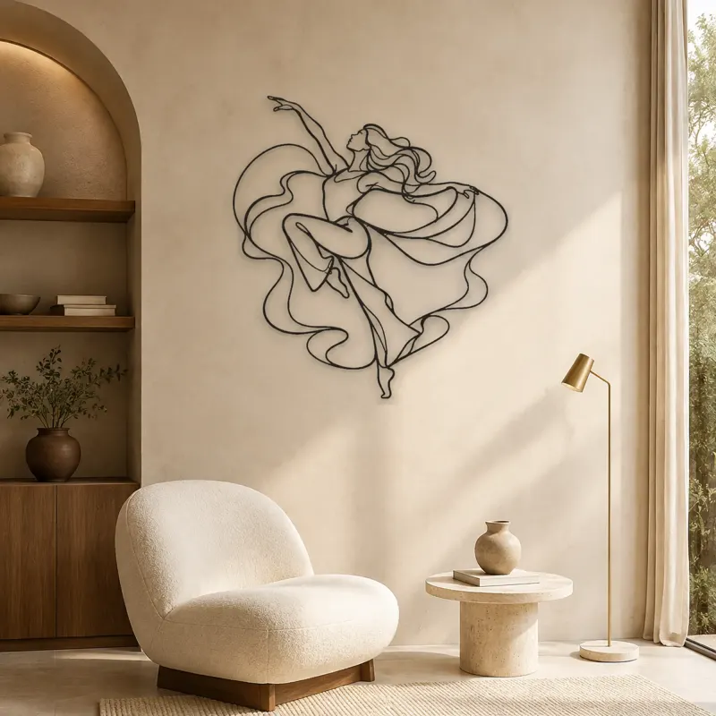 Jazz Dance Pose Metal Wall Art | Dance Silhouette Wall Decor - lifestyle view 5