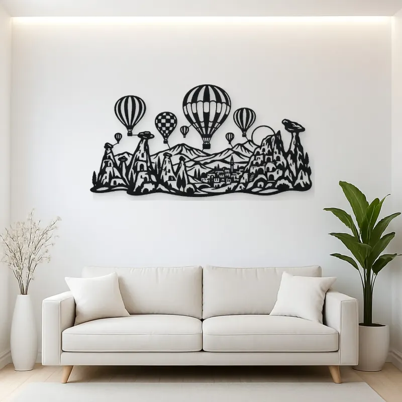 Cappadocia Balloons Metal Wall Art | Travel and City Wall Decor