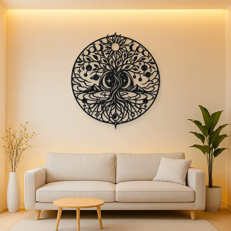 Constellation Tree Metal Wall Art | Botanical Metal Wall Decor