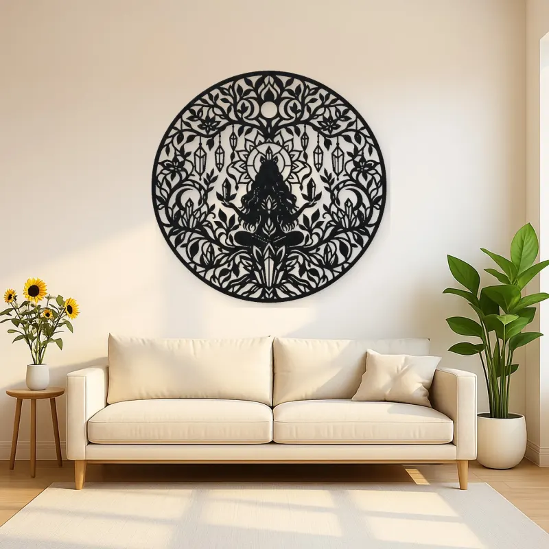 Crystal Garden Metal Wall Art | Botanical Metal Wall Decor