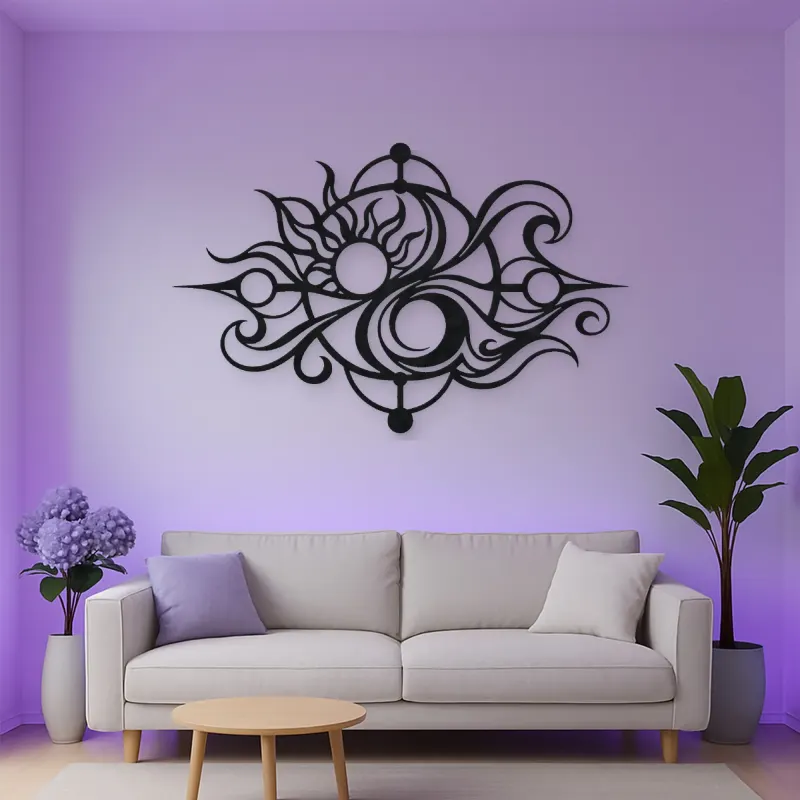 Balance of Opposites Metal Wall Art | Modern Abstract Metal Decor