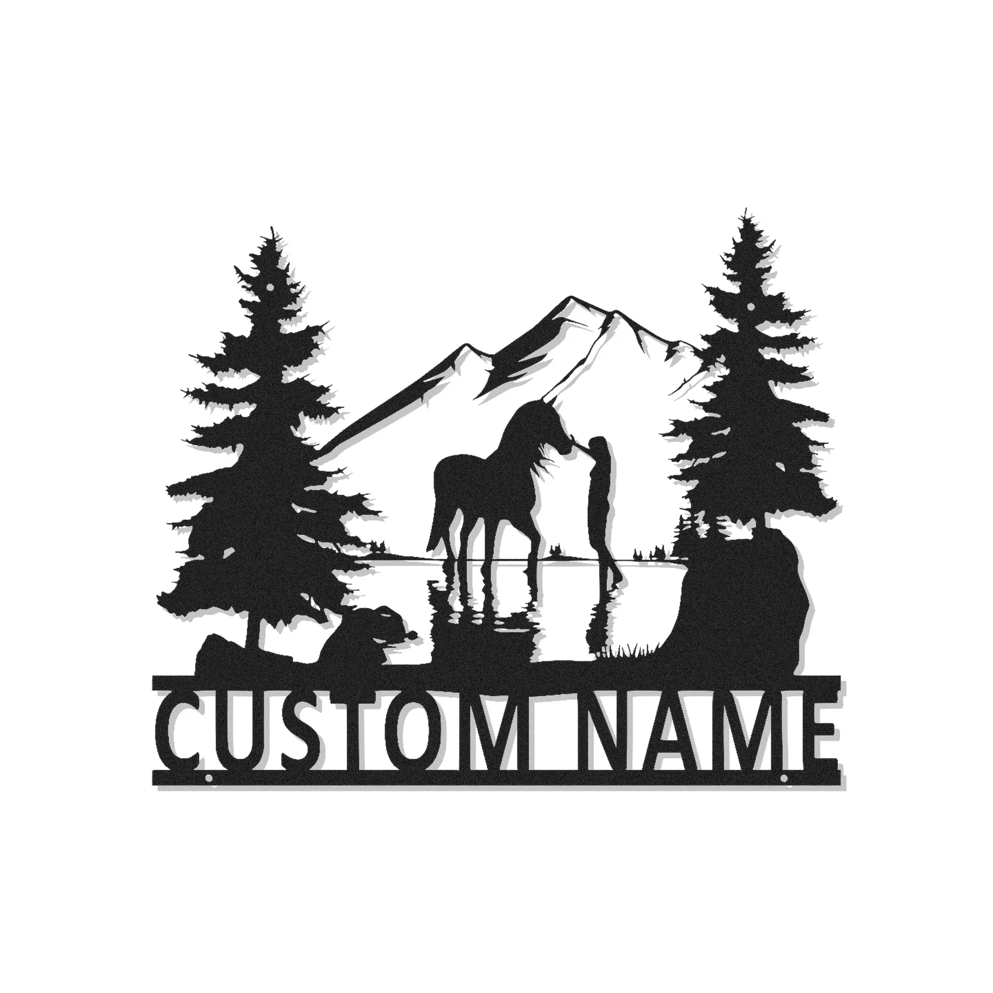 Compra Arte de Pared de Metal Cortado con Láser Personalizado y Señales Comerciales