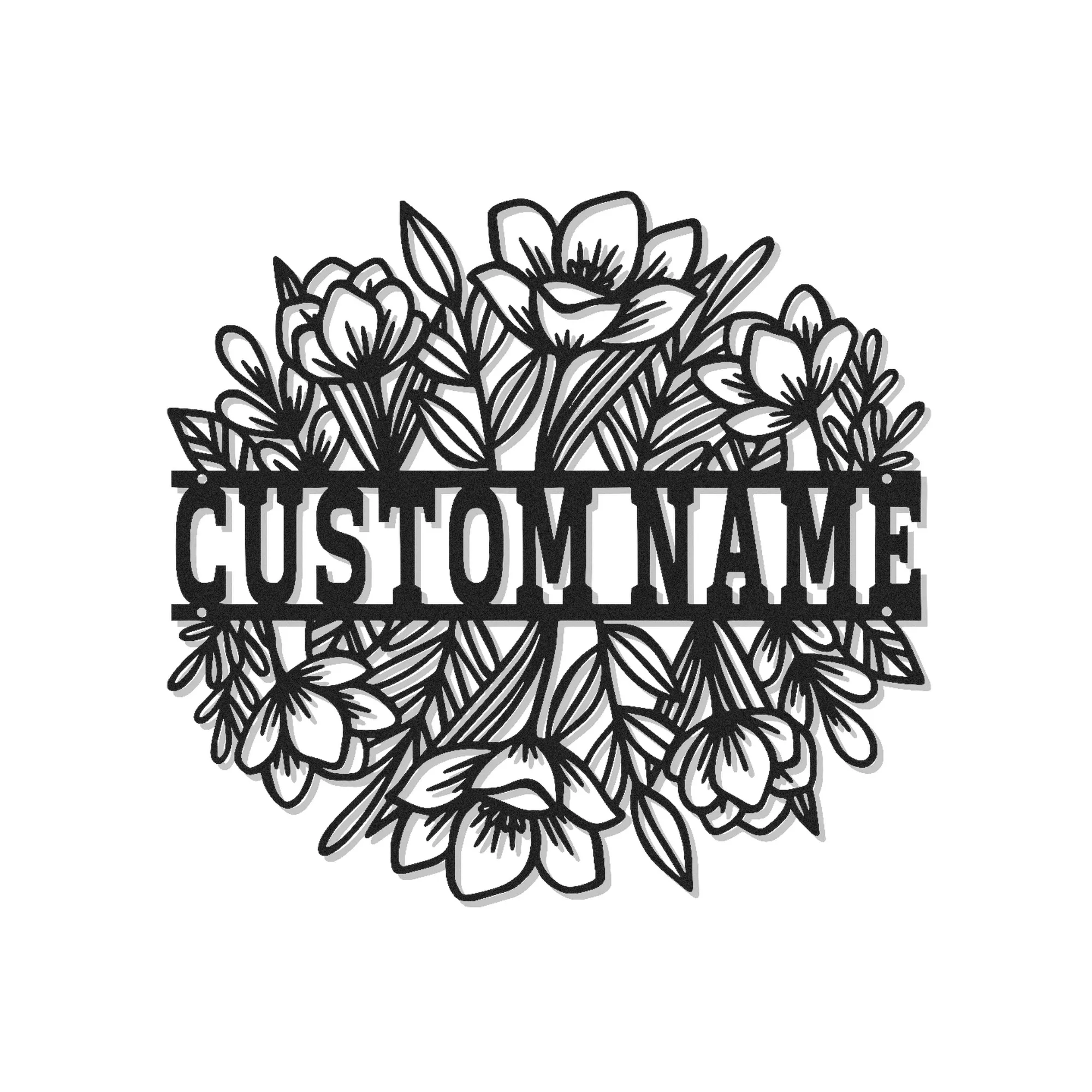 Compra Arte de Pared de Metal Cortado con Láser Personalizado y Señales Comerciales