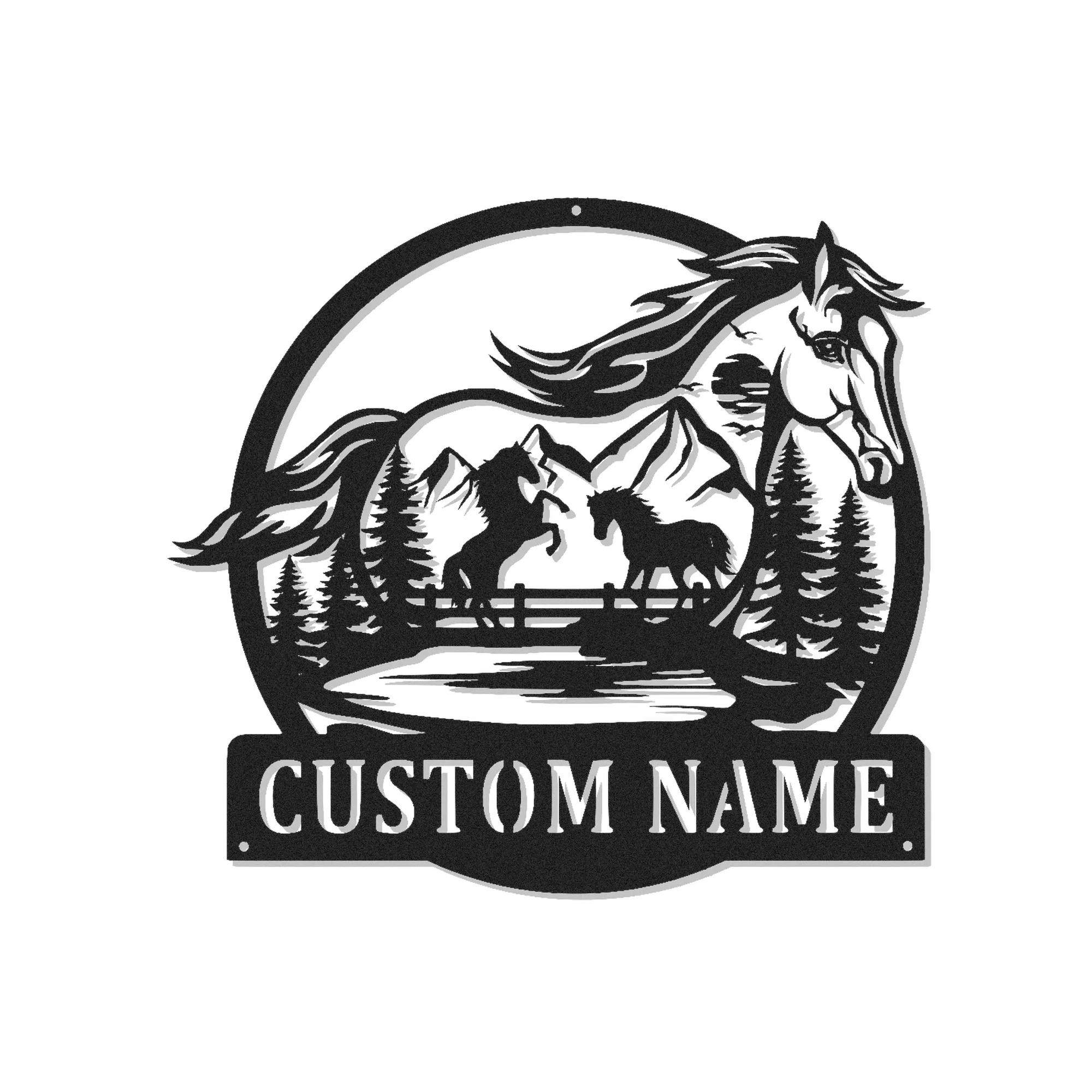 Compra Arte de Pared de Metal Cortado con Láser Personalizado y Señales Comerciales