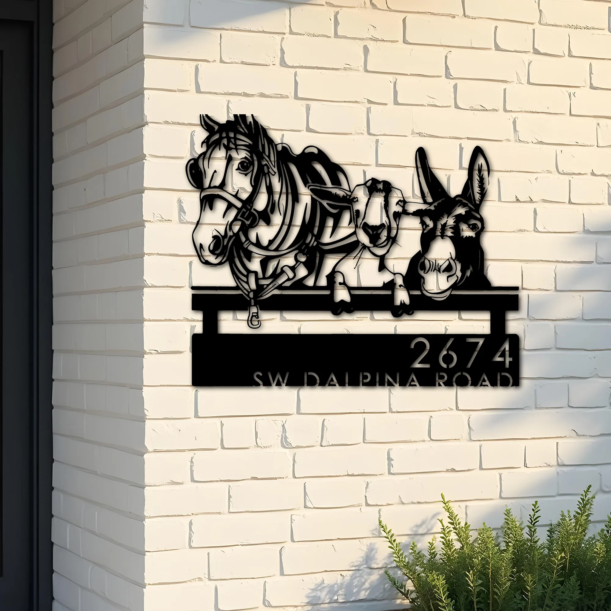 Boutique d'art mural en métal découpé au laser et enseignes d'entreprise sur mesure