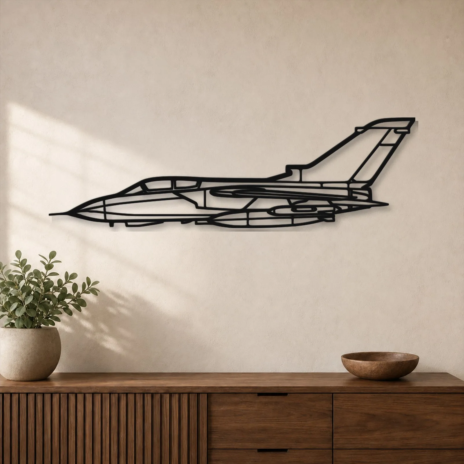 Décoration murale en métal d'avion