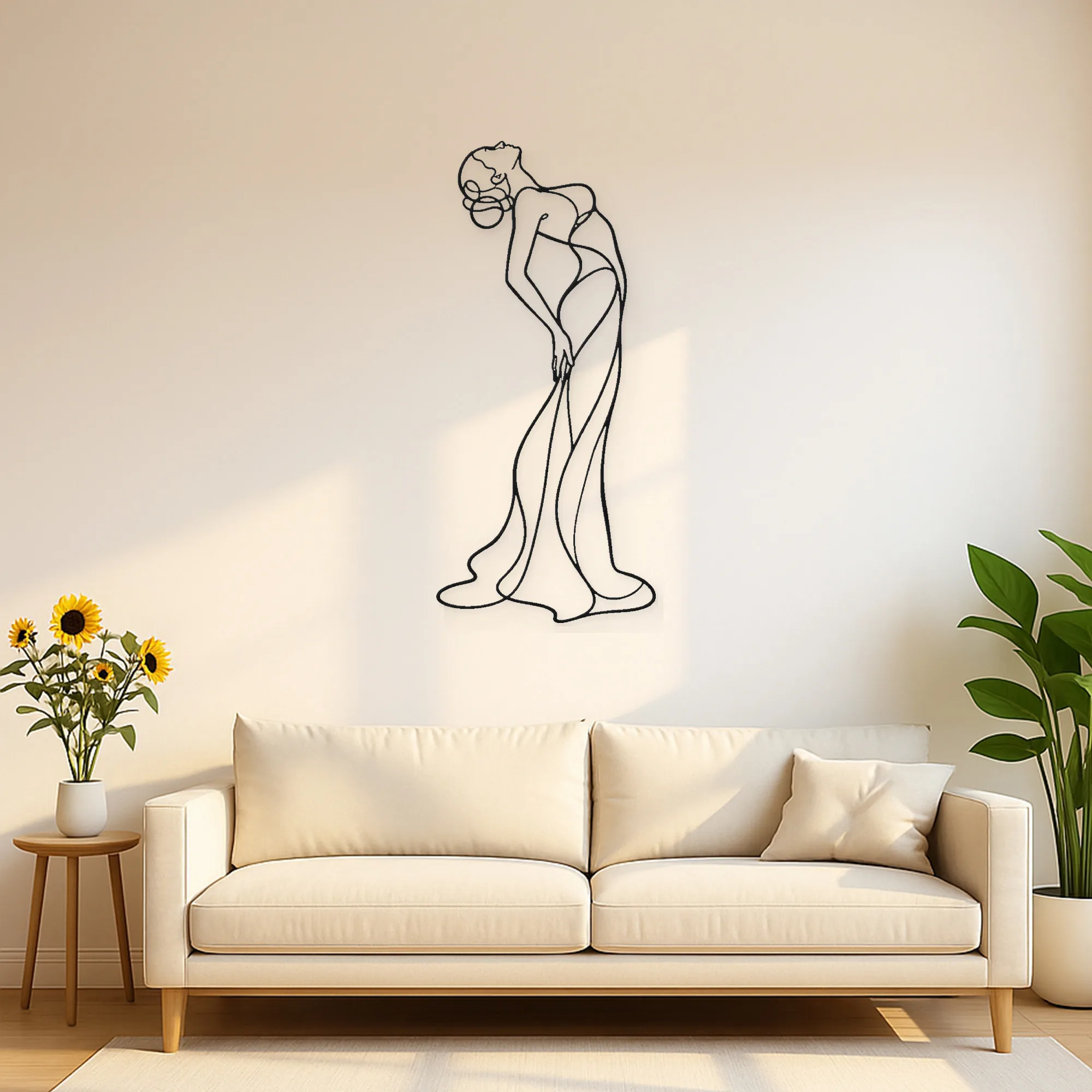 Line Art Metal Wall Decors
