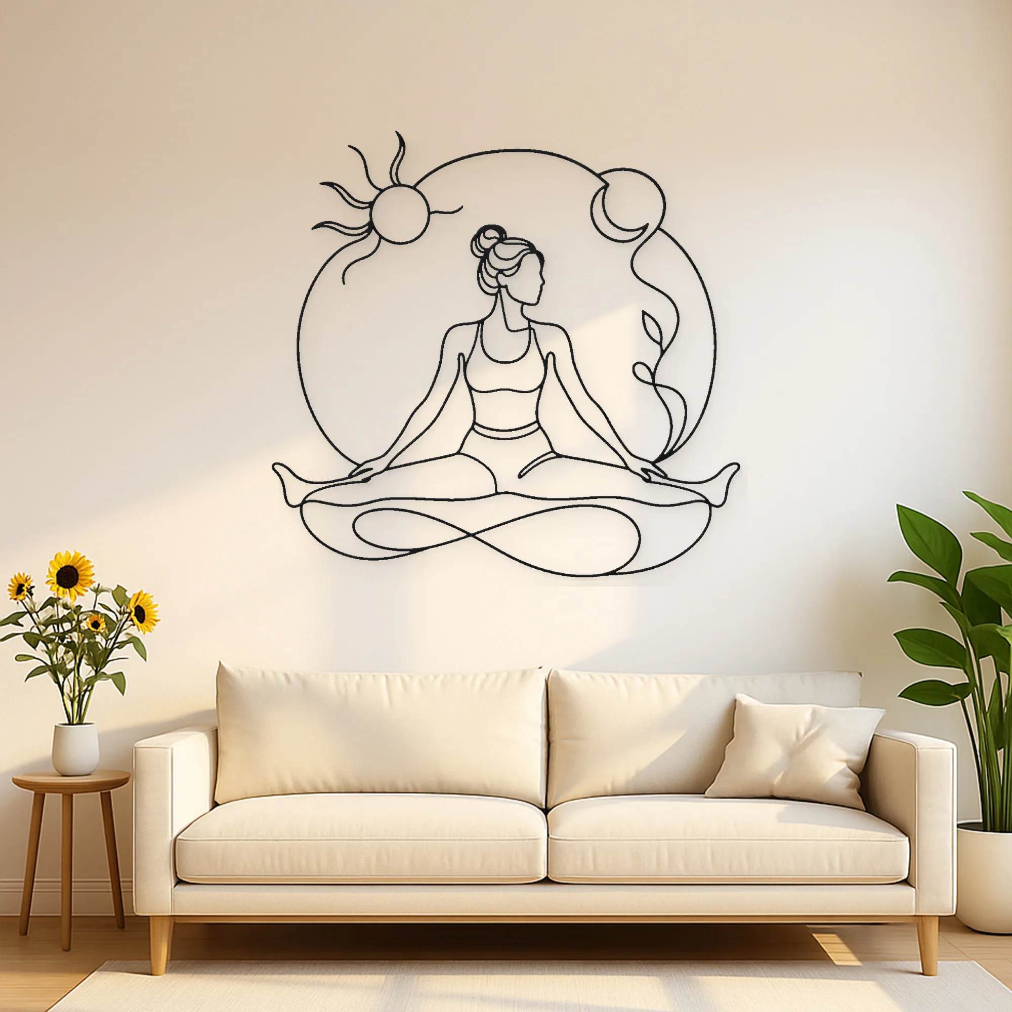 Line Art Metal Wall Decors